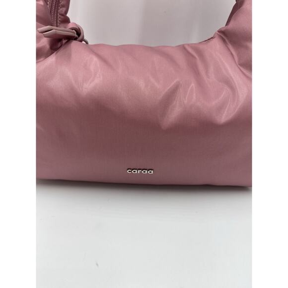 NWT Caraa Bindle Small Nylon Hobo Bag Mesa Rose Pink Free People Clean Girl $95 - Picture 4 of 7